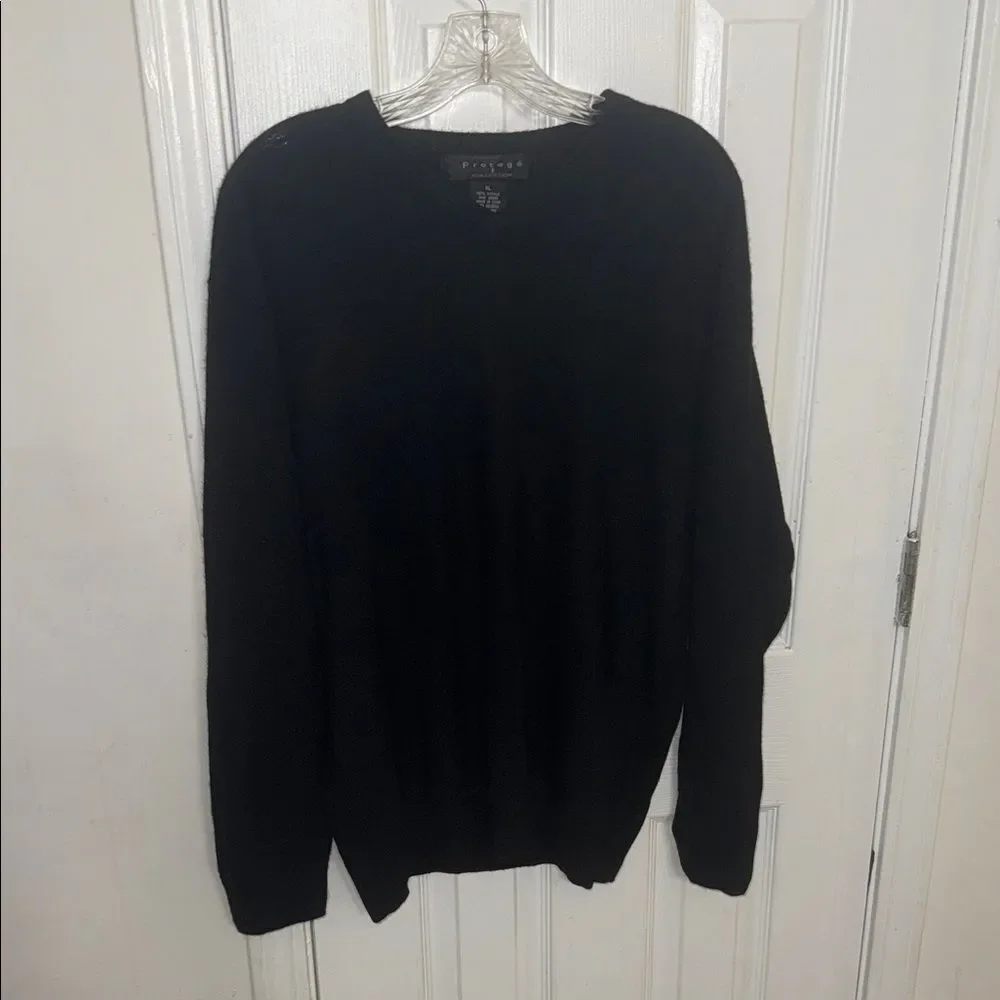 Protege Men's V-Neck Black Sweater